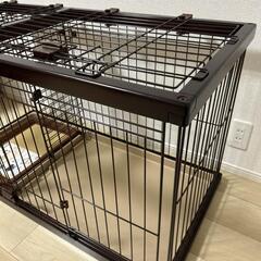 【新品未使用・オプションの屋根付き】ペティオ ドッグルームサークル スモール（犬用ケージ）の画像