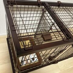 【新品未使用・オプションの屋根付き】ペティオ ドッグルームサークル スモール（犬用ケージ）の画像