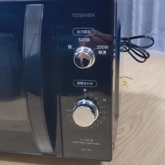 東芝　電子レンジ　オリジナルブラックの画像