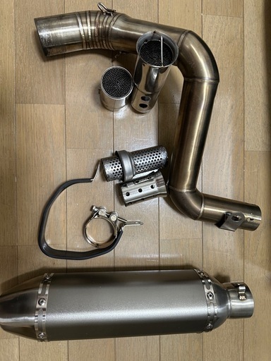 ステンレス製 マフラーセット サイレンサー付き