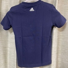 adidas アディダス　tシャツ ネイビー 半袖 子供130センチ　 半袖Tシャツ アディダス adidas 未使用品の画像