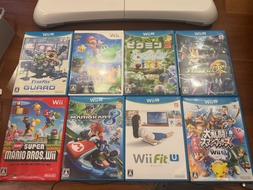 WiiUセット+ソフト8本+Wii Fit Uセット