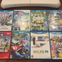 WiiUセット+ソフト8本+Wii Fit Uセット
の画像