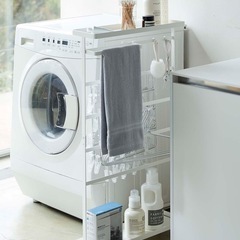 山崎実業　洗濯用品収納ワゴン タワー　towerの画像
