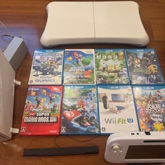 WiiUセット+ソフト8本+Wii Fit Uセットの画像