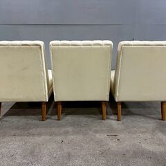 シングルソファ ローソファ ソファ ソファー 1P 1シーター 1人掛け 一人掛け 1人用 一人用 チェア 椅子 イス 3脚セット RW657の画像