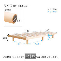 【美品・1年弱使用】ベッドフレームの画像