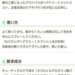 洗い流さないヘアトリートメント120mlの画像