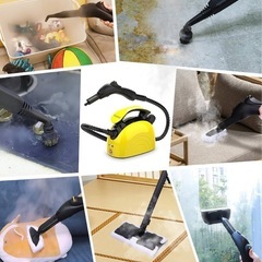 スチームクリーナー 高温 除菌 脱臭 大容量タンク 電源コード 多用途 家庭用 掃除 家電の画像