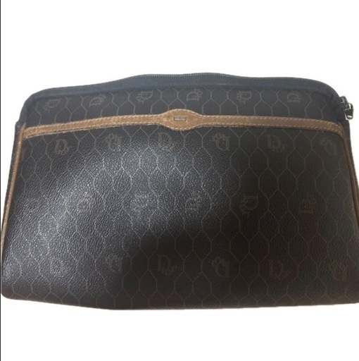 美品　Christian Dior トロッター クラッチバッグ セカンドバッグ クリスチャンディオール レザー クラッチバッグ セカンドバッグ