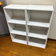 ニトリ　Nカラボ　レギュラー　ホワイトウォッシュ　カラーボックスの画像