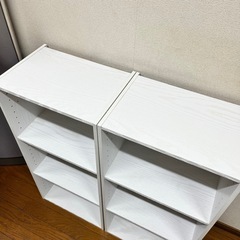 ニトリ　Nカラボ　レギュラー　ホワイトウォッシュ　カラーボックスの画像