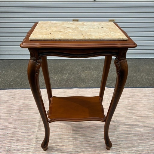 【美品】アンティーク家具　大理石調　猫脚 コンソール 台　テーブル レトロ アンティーク家具 大理石調 猫脚 コンソール 台 テーブル レトロ