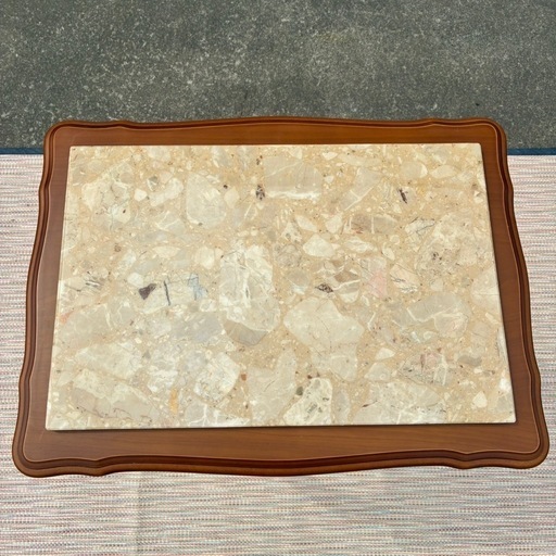 アンティーク家具 大理石調 猫脚 コンソール 本物 台 テーブル レトロ