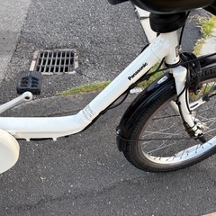 中古20インチPanasonic電動アシスト自転車　13.2Ah4点灯　大阪の画像