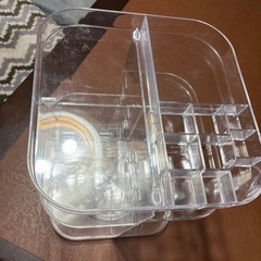 回転式収納棚 収納ラック 360度回転式コスメ収納の画像