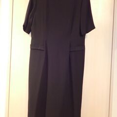 レディース喪服　長袖ジャケット+半袖ワンピース　13号　冠婚葬祭　礼服の画像