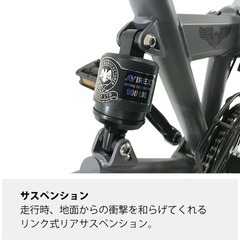 AVIREX（アヴィレックス）折りたたみ 自転車 AV-206GRS キャンプなどに!の画像