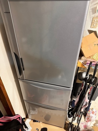 【取引者決定】8/24（日）迄の限定出品‼️日立 265L ノンフロン冷蔵庫　R-27EV 2014年製　HITACHI 冷蔵庫 3ドア 家電
