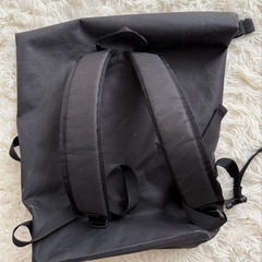 MUJI 無印良品 耐水生地を使ったリュックサック 黒 18Lの画像