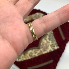 750 18金　ロープリング　4.8g 約12.5号の画像