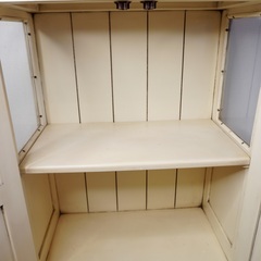 old maison ヴィンテージ ガラスキャビネット フレンチシャビーの画像