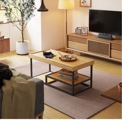 ローテーブル 93×43×40 美品の画像