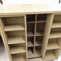 展示引き上げ品　極上美品　本棚　カラーボックス　下駄箱　棚　ラック　食器棚　スライド本棚の画像