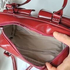 未使用 レディース エンジ かわいいミニボストンバッグ 横長 ショルダーバッグの画像