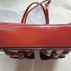 未使用 レディース エンジ かわいいミニボストンバッグ 横長 ショルダーバッグの画像