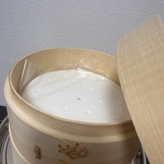 新品未使用　竹蒸篭 18cmの画像