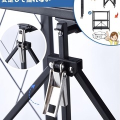 【新品未使用】3段 折りたたみスチールラック 収納ラック 棚ラック スチールシェルフ ブラックの画像