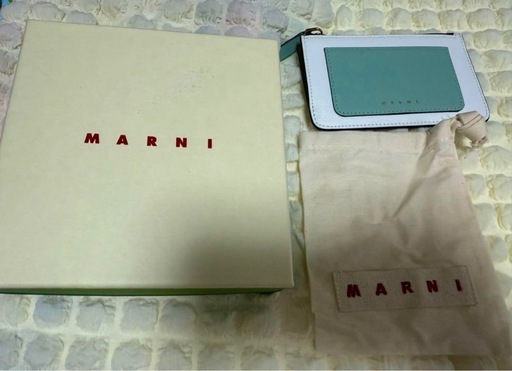 MARNI 水色 カードケース 専用袋付き