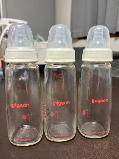 骨董　レトロガラス　希少　健康　赤ちゃん鮮明プリント　哺乳瓶　パッキン劣化有り 昭和レトロ ガラス 哺乳瓶 説明書付 | レトロ雑貨 チェリッシュ