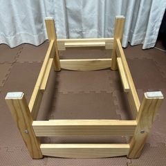 猫ちゃんベッドにもぴったり！ふかふか敷布団付き！IKEAのドールベッド（Duktig）の画像