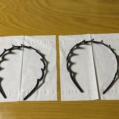 KISARG カチューシャ メンズ コーム付き くし付ヘッドバンド ヘアバンド ヘアアクセサリー 前髪 ヘアアレンジ ブラック2セットの画像