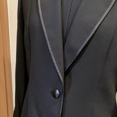 東京ソワール　ブラックワンピーススーツ（ジャケット付き）の画像