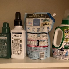 洗濯洗剤と柔軟剤の画像