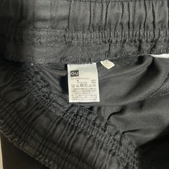 GU シェフショーツ　黒　BLACK ハーフパンツ　サイズsの画像