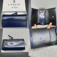 ランバンオンブルー キーケース 紺(ネイビー) LANVIN en Bleu メンズ NO. 553602 NVY 多機能キーケース牛革　小銭入れ札入　財布　メンズレディースの画像