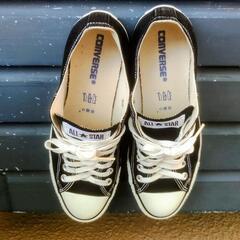 CONVERSE ALL STAR ブラック スニーカーの画像