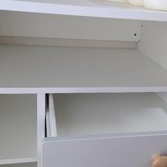 おむつ替え台 ホワイト 収納付き　SMÅSTAD スモースタード IKEAの画像