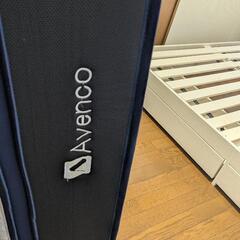 ①収納付きベッドフレームクイーン ②Avencoシングルスプリングマットレスの画像