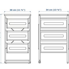 IKEA 三段ワゴンの画像