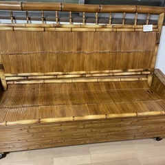 梅里竹芸」健康長椅子（3人 掛け）国産 竹製品 竹家具の画像