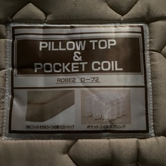 ダブルベッド用マットレス（ニトリ）の画像