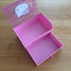 キティちゃんミニチェストヒョウ柄ピンクの画像