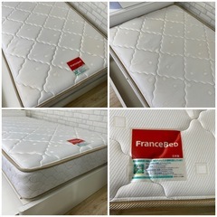 シングルサイズ　収納付きベッド+マットレスの画像