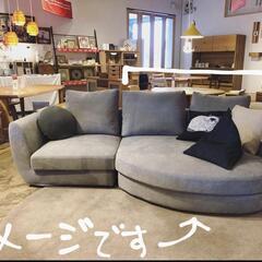 美品）コロネル  カウチソファー高品質　足を伸ばしてくつろげるタイプの画像