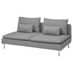 美品◆IKEA 3人掛けソファ　ソーデルハムン　グレーの画像
